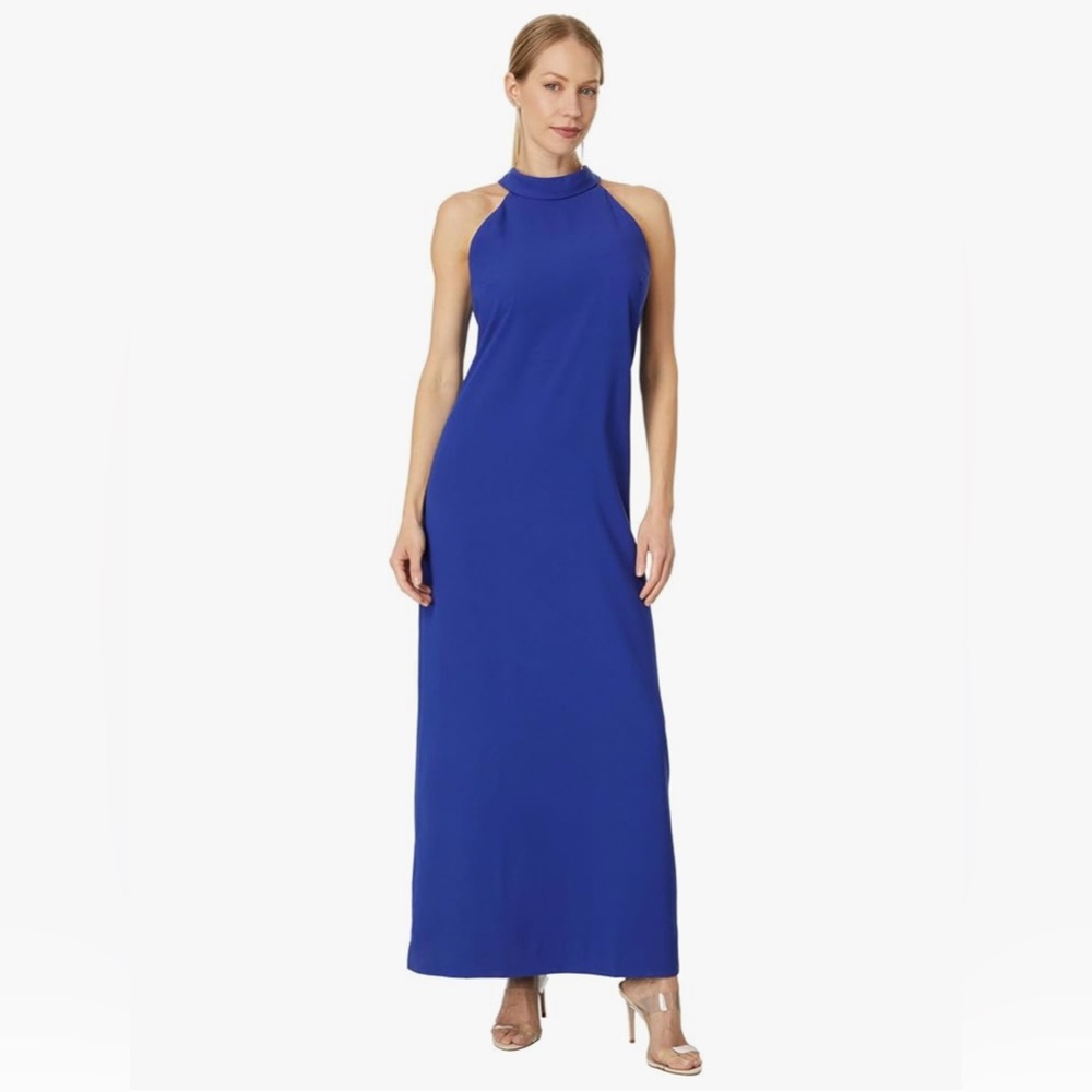 NWT Lilly Pulitzer Royal Blue Halter Maxi Dress